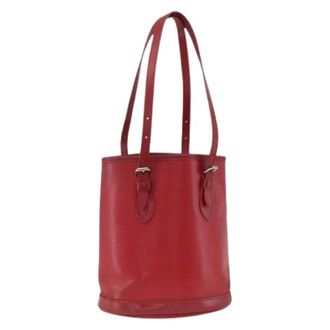Louis Vuitton Pre-owned Bucket Bags, female, Red, Size: ONE SIZE Pre-owned Epi Leather Shoulder Bag