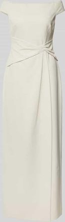 Lauren Ralph Lauren Off-Shoulder-Kleid mit Nahtrei&szlig;verschluss Modell SARAN in Offwhite, Gr&ouml;&szlig;e 42