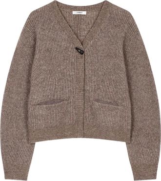 TOMBOY Vest met V-hals - Bruin