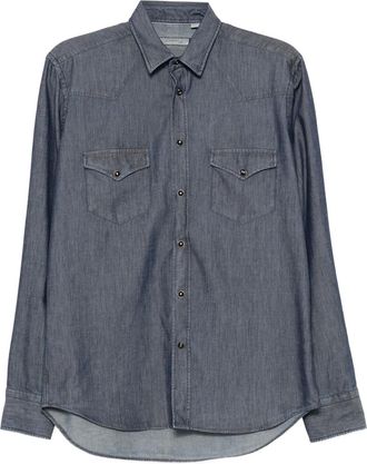 Canali Camicia denim - Blu