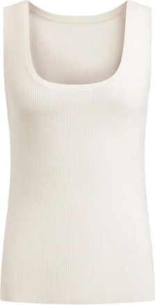 12 Storeez Top con scollo squadrato - Bianco