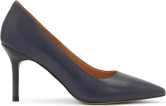 Kazar Donkerblauwe gladleren pumps - Dames - Pumps - Blauw - 37 EU - Leer - Schoenen