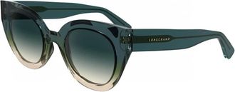 Longchamp Lo750S Zonnebril - unisex - Accessoires - Bruin - Maat: 49 MM