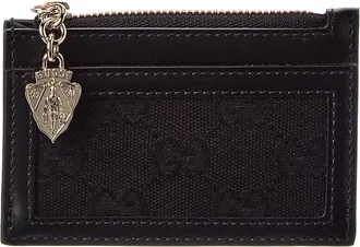 Gucci Luce Gg Canvas & Leather Card Case