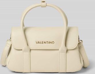 Valentino Handbags Handtasche mit Label-Applikation in Ecru, Gr&ouml;&szlig;e 1