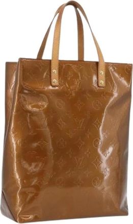 Louis Vuitton Pre-owned Vintage Handtas van Gelakt Leer - Dames - Vintage Shopper - Bruin - ONE Size - Leer - Vintage