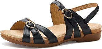 Dansko Ruthie Womens Sandals Black : EU 41 (US Womens 10.5-11) Regular, Leather