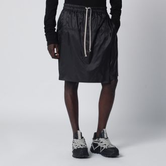 Rick Owens Short kilt con coulisse nero