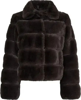 Notyz Notyz, Jassen, Dames, Bruin, M, Polyester, Fake Fur Jas