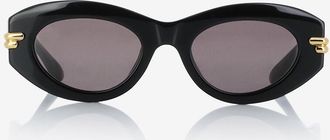Bottega Veneta Sonnenbrille aus Acetat Mitre Oval