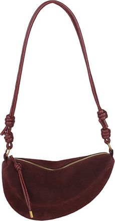 Generic Faux Suede Shoulder Bag Versatile Dumpling Bag Large Hobo Bag for Women (Red)
