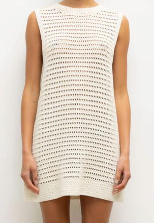 Leset Womens Lucy Mini Dress In Creme