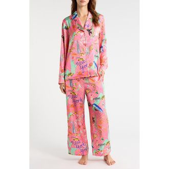 Karen Mabon City That Never Sleeps Pajamas in Light Pink at Nordstrom, Size X-Small