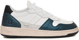 D.A.T.E. Gelamineerde Sneakers met Veters - Dames - Sneakers - Veelkleurig - 36 EU - Leer - Schoenen