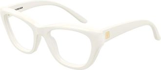 Balenciaga Cat-eye Brillen - Dames - Accessoires - Wit - Maat: 53 MM