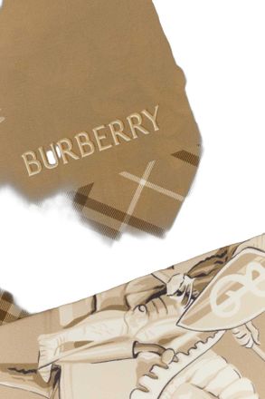 Burberry Silk Check Scarf - Beige