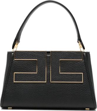 Elisabetta Franchi Shoulder Bag Gold Accents Bs07a66e2 110 Black
