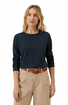 Pact Organic Cotton Luxe Stretch Jersey Slim Long Sleeve Tee in Midnight Blue at Nordstrom, Size Xx-Large