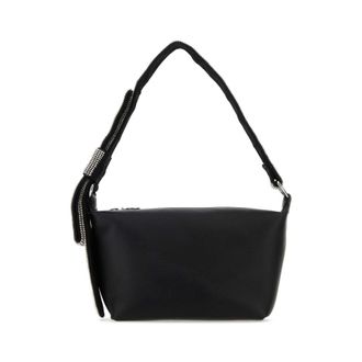 Kara Black Nappa Leather Shoulder Bag