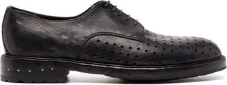 Nicolas Andreas Taralis 30mm perforated leather derby shoes - men - Leather - 44 - Black