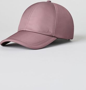 Alo | Satin Off-Duty Cap in Smoky Quartz Brown