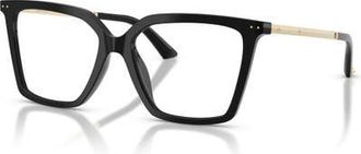 Jimmy Choo London 54mm Cat Eye optical glasses in Black at Nordstrom