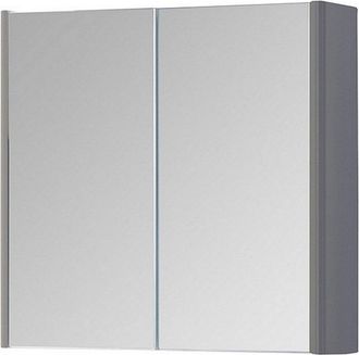 Clifton Basalt Grey 80cm 2 Door Bathroom Mirror Cabinet