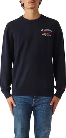 MC2 Saint Barth Heren, Truien, Blauw, Maat: XL Wol