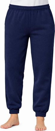 Generic Womens Oversized Fleece Joggers - Casual Baggy Plain Trousers, Elastic Waist Drawstring Tracksuit Bottoms, UK Sizes 8-22 Navy