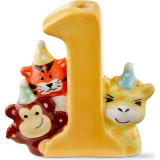 Tag Babys First Cake Topper Candleholder Yellow Multi Earthenware Everyday at Nordstrom