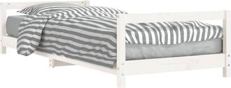vidaXL Vidaxl - Estructura de cama para niños madera de pino blanco 90x190 cm