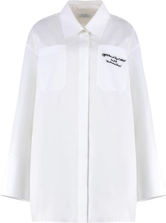 Off-white Cotton Shirtdress