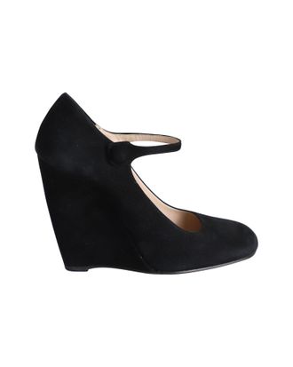 Miu Miu Pre-owned Womens Miu Miu Wedge Pumps in Black Suede - Size 36.5 EU/IT