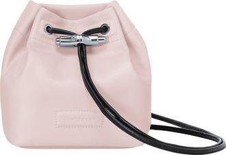 Longchamp Mini Roseau Lambskin Leather Bucket Bag in Powder at Nordstrom Rack
