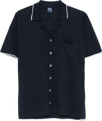 Fedeli Camicia con dettagli a contrasto - Blu