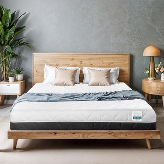 TANHK Materasso A Circolazione DAria Fresca 100x200, 20cm, Da Morbido A Medio Rigido, Ipoallergenico, Rivestimento Sfoderabile, Made In Italy - Tanhk