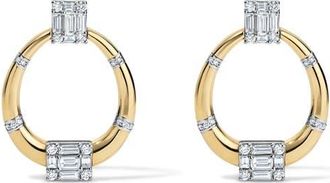 Mindi Mond Clarity Knocker Diamond Earrings in 18K Yellow Gold at Nordstrom