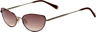 Kate Young for Tura Womens K578-RED-55 K578 55 RED Gracie Sunglasses - Dark Red - One Size