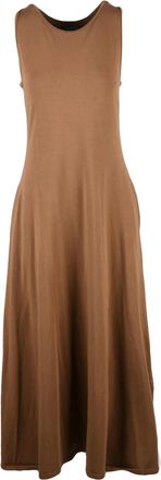 Opificio Neirami Long Jersey Dress with Sleeveless Design and Flowing Silhouette