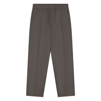 Olaf Hussein Wide Trousers, male, Gray, Size: XS Slim Elasticated Pant