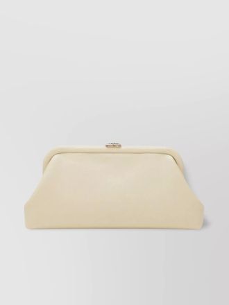 Jimmy Choo London skylar structured leather clutch bag