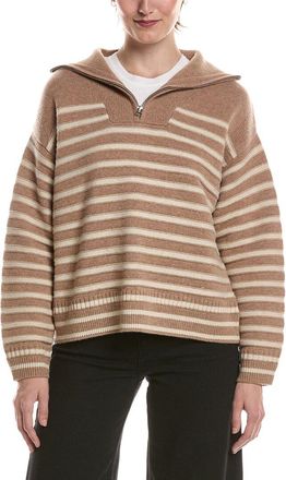 Rag & Bone Rag & Bone Raven Wool & Cashmere-Blend 1/2-Zip Pullover
