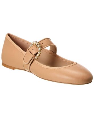 Stuart Weitzman Piper Leather Ballet Flat
