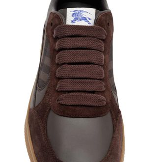 Burberry Leather and Suede Sneaker - Brown