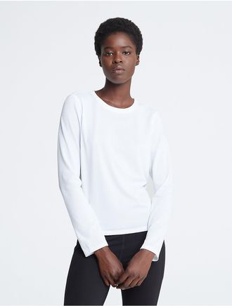 Calvin Klein Womens Performance Tech Pique T-Shirt - White - XL