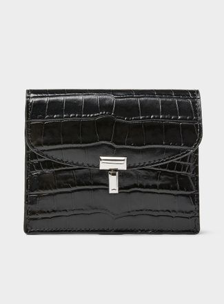 Toteme Tote Bagme - Womens T-Lock faux-croc skin leather card case