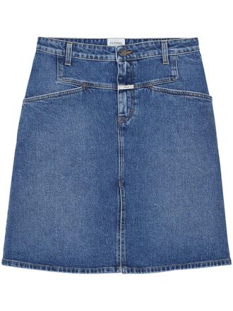 Closed denim mini skirt - women - Cotton/Recycled Cotton/Elastane - 26 - Blue