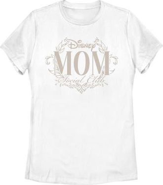 Disney Womens Disney Elegant Mom Social Club Graphic T-Shirt in White at Nordstrom, Size Xx-Large