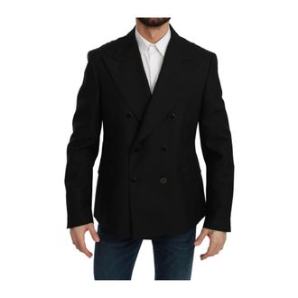 Dolce & Gabbana Black Double Breasted Formal Blazer