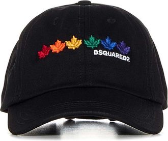 Dsquared2 Baseballpet met regenboogbladlogo